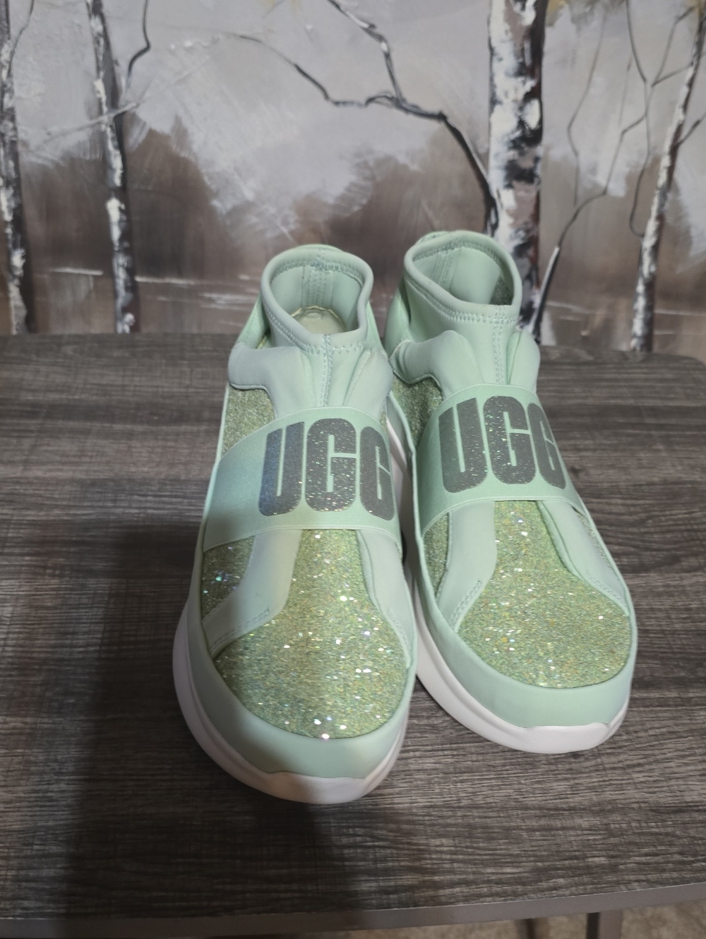 UGG Women’s Mint Glitter Slip-On Sneakers